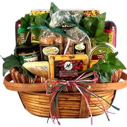 The Midwesterner Medium Cheese and Sausage Gift Basket