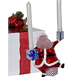 Santa Candle Holder