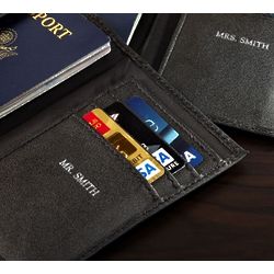 His And Hers Personalized Leather Passport Cover