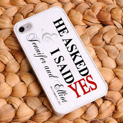 Personalized I Said Yes iPhone Case