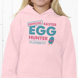 Easter Egg Hunter Personalized Youth Hooded Sweatshirt