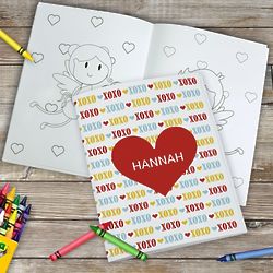 Personalized Valentine's Coloring Book