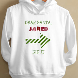 Dear Santa Toddler Hooded Sweatshirt
