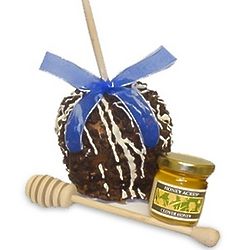 Chocolate Chip Covered Apple with Honey