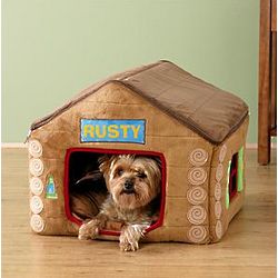 Personalized Plush Cabin Pet House