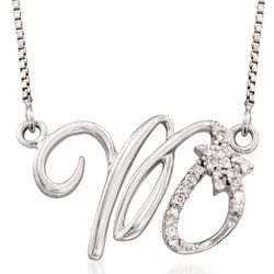 Silver Scorpio Zodiac Necklace with Diamond Accents