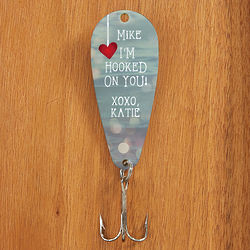 I'm Hooked on You Personalized Fishing Lure