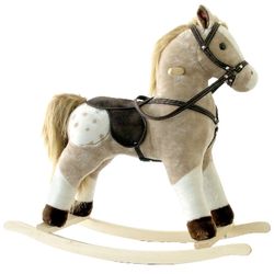 Brown and White Pinto with Sounds Rocking Horse