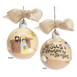 Jesus is the Reason Christmas Ornament