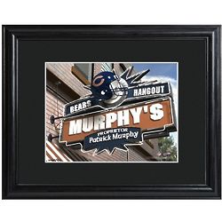 Chicago Bears NFL Pub Sign Personalized Framed Print