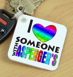 I Love Someone with Asperger's Key Chain