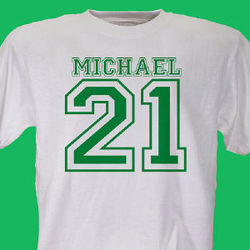 Sports Personalized 21st Birthday T-Shirt