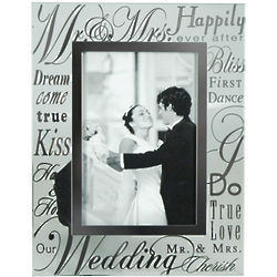 Signature Newlywed Memory Glass Picture Frame