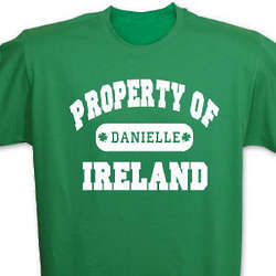 Property of Ireland Personalized T-Shirt