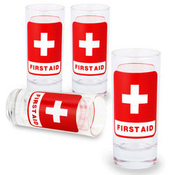 First Aid Shot Glasses