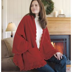 Personalized Fleece Cuddle Cape with Pockets