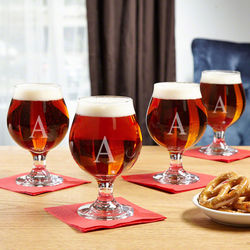 4 Classic Personalized Beer Snifters