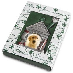 2014 Dog House Picture Frame Christmas Ornament