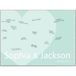 Signature Heart Personalized Canvas
