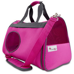 Gray and Pink Ultimate Pet Carrier