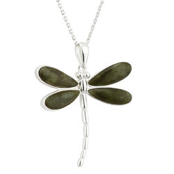 Marble Dragonfly Irish Necklace