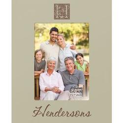 Family Initial Personalized Picture Frame with Deep Sage Finish