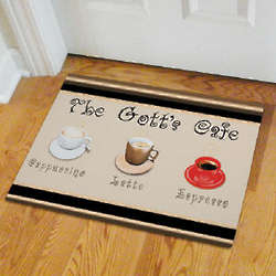 Personalized Cafe Doormat