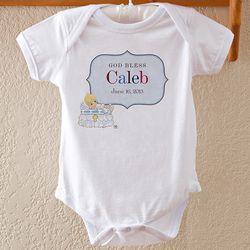 Personalized Precious Moments Baby Christening Bodysuit