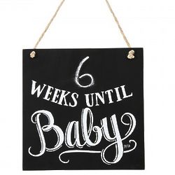 Baby Countdown Chalkboard Sign
