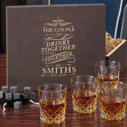Drink Together Stay Together Whiskey Glass Set