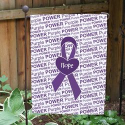 Awareness Purple Ribbon Garden Flag