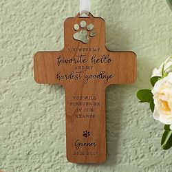 Personalized Pet Memorial Wood Cross