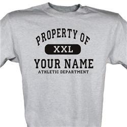 Property of Athletic Personalized T-Shirt
