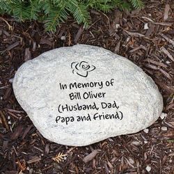 Engraved Any Message Memorial Stone