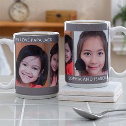 Picture Perfect Personalized Three Photo Mug