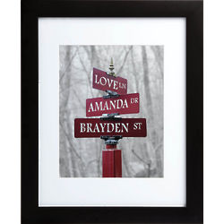Signs Of Love Personalized Framed Print in Color