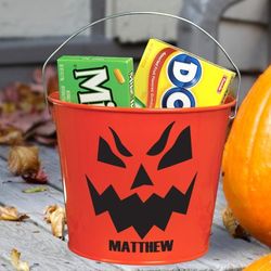 Jack O' Lantern Halloween Bucket