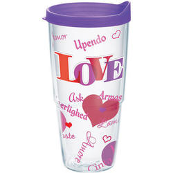 Love in Different Languages Wrap with Lid 24-Ounce Tumbler