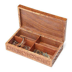 Hand Carved Artisan Jewelry Box