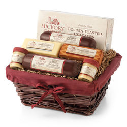 Signature Sampler Sausage, Cheese, and Crackers Gift Basket