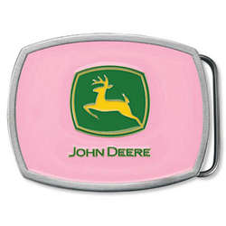 John Deere Pink Belt Buckle