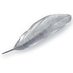 Feather Sterling Silver Pin