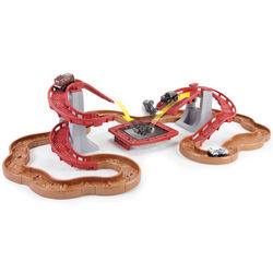 Somersaulting Truck Race Track Toy Set