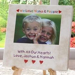Loving You Personalized Table Top Canvas Art