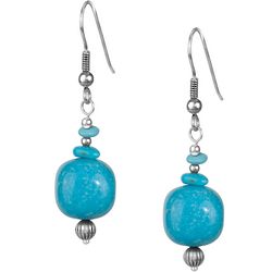 Sterling Silver and Turquoise Dangle Earrings