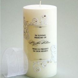 Piazza Lace Memorial Candle