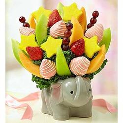 Precious Baby Girl Fruits and Sweets Bouquet
