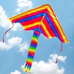 Colorful Rainbow Triangular Kite
