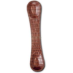 Brown Croco Leather Bookweight