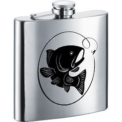 Hooked Stainless Steel Hip Flask